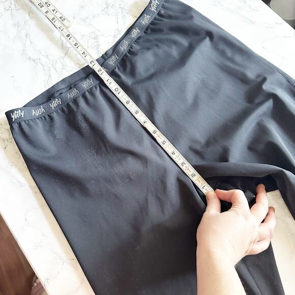 Yitty Lizzo‎ Spotlight Ruched Silver Glitter Sparkle Black Leggings Plus Size 3X - Picture 9 of 9